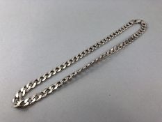 Large Link silver chain marked 925 approx 66g and 52cm long