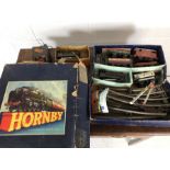 HORNBY 'O' GUAGE TINPLATE CLOCKWORK LOCOMOTIVES TRACK CARRIAGES etc