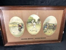 A Vintage Framed Advertising Johnnie Walker Scotch Whisky Print