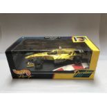 Hotwheels by Mattel die-cast F1 Jordan Mugen Honda 199 launch version for Damon Hill