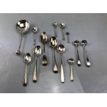 Collection of thirteen various Silver hallmarked spoons some Georgian (total weight approx 202g)