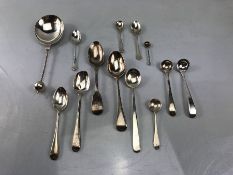 Collection of thirteen various Silver hallmarked spoons some Georgian (total weight approx 202g)
