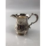 Silver Birmingham hallmarked jug with all over repousse decoration approx 94g and 8cm tall