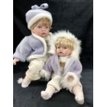 Two Leonardo Collection collectors baby dolls