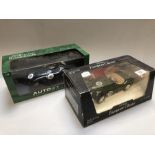 Two die-cast Jaguar scale models XK120 1948 and C-type Le Mans winner