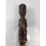 Possibly from the pacific islands, New Zealand Maori, a hard wood swagger stick. Length approx 60cm