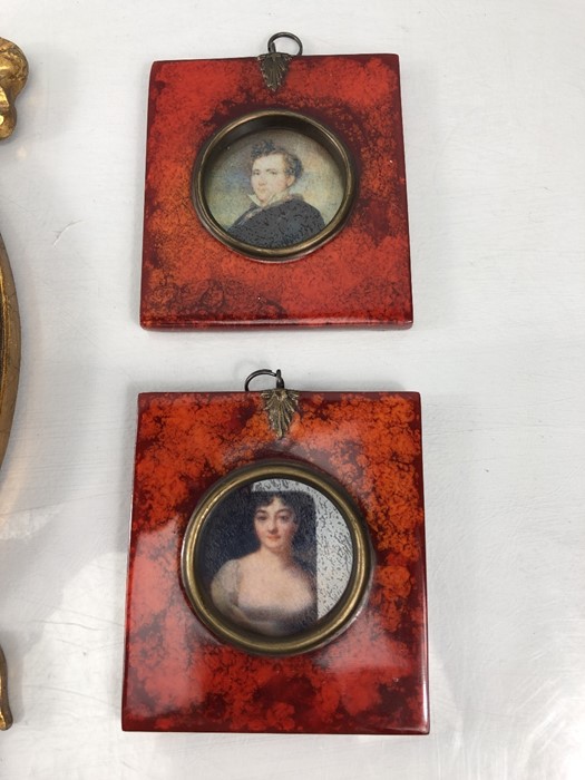 Set of eight miniatures depicting men and women - Image 3 of 26