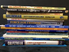 AVIATION AND AERONAUTICAL BOOKS AND MAGAZINES: A COLLECTION OF VARIOUS AIRCRAFT PUBLICATIONS