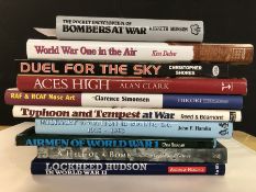 AVIATION AND AERONAUTICAL BOOKS AND MAGAZINES: A COLLECTION OF 11 VOLUMES RELATING TO MILITARY