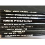AVIATION AND AERONAUTICAL BOOKS AND MAGAZINES: A COLLECTION OF 10 VOLUMES OF AIR CRAFT ARCHIVE BY