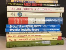 AVIATION AND AERONAUTICAL BOOKS AND MAGAZINES: A COLLECTION OF 11 HARD BACK BOOKS BY PUBLISHERS