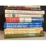 AVIATION AND AERONAUTICAL BOOKS AND MAGAZINES: A COLLECTION OF 11 HARD BACK BOOKS BY PUBLISHERS