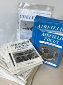 AVIATION AND AERONAUTICAL BOOKS AND MAGAZINES: A COLLECTION OF AIR FIELD FOCUS MAGAZINES WHITE AND