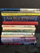 AVIATION AND AERONAUTICAL BOOKS AND MAGAZINES: A COLLECTION OF 13 TITLES TO INCLUDE TWO BY MACDONALD