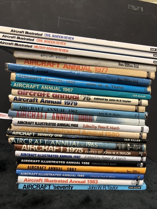 AVIATION AND AERONAUTICAL BOOKS AND MAGAZINES: A COLLECTION OF 23 ...