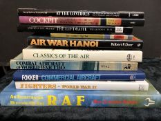 AVIATION AND AERONAUTICAL BOOKS AND MAGAZINES: A COLLECTION OF 10 VARIOUS AVIATION AND AIRCRAFT