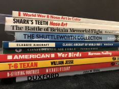 AVIATION AND AERONAUTICAL BOOKS AND MAGAZINES: A COLLECTION OF 10 COPIES BY OSPREY AND AIRLIFE AND