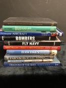 AVIATION AND AERONAUTICAL BOOKS AND MAGAZINES: A COLLECTION OF 12 VARIOUS AVIATION AND AIRCRAFT