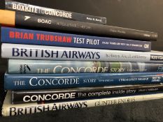 AVIATION AND AERONAUTICAL BOOKS AND MAGAZINES: A COLLECTION OF 8 TITLES RELATING TO BRITISH AIRWAYS