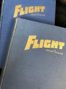 AVIATION AND AERONAUTICAL BOOKS AND MAGAZINES: A COLLECTION OF 2 COPIES OF FLIGHT AND AIRCRAFT