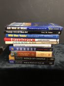 AVIATION AND AERONAUTICAL BOOKS AND MAGAZINES: A COLLECTION OF 10 VARIOUS AVIATION AND AIRCRAFT