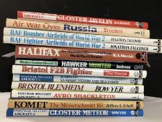AVIATION AND AERONAUTICAL BOOKS AND MAGAZINES: A COLLECTION OF 12 HARDBACK BOOKS BY PUBLISHER IAN