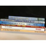 AVIATION AND AERONAUTICAL BOOKS AND MAGAZINES: A COLLECTION OF 6 HARD BACK BOOKS INCLUDING THE