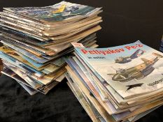 AVIATION AND AERONAUTICAL BOOKS AND MAGAZINES: A LARGE COLLECTION OF MILITARY AIRCRAFT MAGAZINES