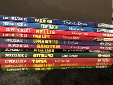 AVIATION AND AERONAUTICAL BOOKS AND MAGAZINES: A COLLECTION OF 11 VOLUMES ENTITLED SUPERBASE BY