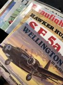 AVIATION AND AERONAUTICAL BOOKS AND MAGAZINES: A COLLECTION OF PUBLICATIONS ON MILITARY AIRCRAFT