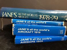 AVIATION AND AERONAUTICAL BOOKS AND MAGAZINES: A COLLECTION OF 4 BOOKS BY JANE'S