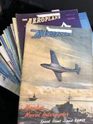 AVIATION AND AERONAUTICAL BOOKS AND MAGAZINES: A COLLECTION OF VINTAGE MAGAZINES: THE AEROPLANE