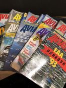 AVIATION AND AERONAUTICAL BOOKS AND MAGAZINES: A COLLECTION OF AVIATION HISTORY MAGAZINES