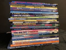 AVIATION AND AERONAUTICAL BOOKS AND MAGAZINES: A COLLECTION OF 27 MOSTLY AIRLIFE BOOKS RELATING TO