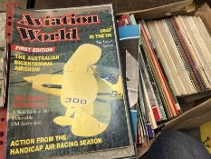 AVIATION AND AERONAUTICAL BOOKS AND MAGAZINES: A COLLECTION OF VARIOUS VINTAGE AIRCRAFT MAGAZINES