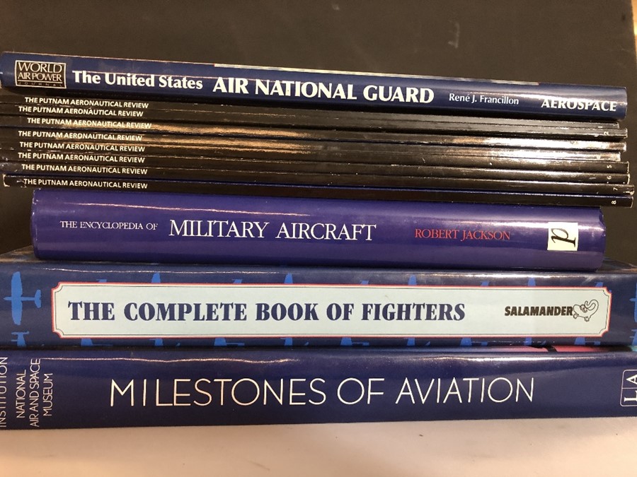 AVIATION AND AERONAUTICAL BOOKS AND MAGAZINES: A COLLECTION OF 13 BOOKS INCLUDING THE PUTNAM