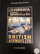 AVIATION AND AERONAUTICAL BOOKS AND MAGAZINES: A BRITISH AIRWAYS CALENDAR 2003 GOLDEN AGE OF