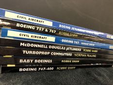 AVIATION AND AERONAUTICAL BOOKS AND MAGAZINES: A COLLECTION OF 7 COPIES OF OSPREY CIVIL AIRCRAFT