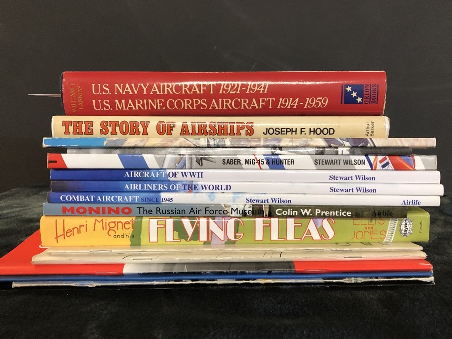 AVIATION AND AERONAUTICAL BOOKS AND MAGAZINES: A COLLECTION OF 16 AIRCRAFT RELATED TITLES
