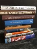 AVIATION AND AERONAUTICAL BOOKS AND MAGAZINES: A COLLECTION OF 10 TITLES MANY REGARDING THE