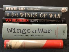 AVIATION AND AERONAUTICAL BOOKS AND MAGAZINES: A COLLECTION OF 5 TITLES TO INCLUDE WINGS OF WAR BY