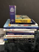 AVIATION AND AERONAUTICAL BOOKS AND MAGAZINES: A COLLECTION OF 14 VARIOUS AVIATION AND AIRCRAFT