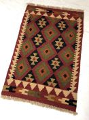 Maimana Kilim rug approx 91cm x 61cm