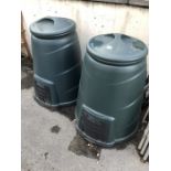 Pair of garden composters