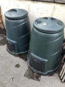 Pair of garden composters