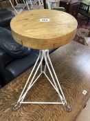 Adjustable vintage machinists stool