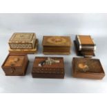 Collection of cigarette dispensers and boxes