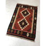 Maimana Kilim rug approx 85cm x 59cm