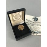BICENTENNIAL GOLD PIECE, .500 gold, 2.4g, in box with certificate and accompanying, last minted