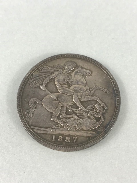 UNITED KINGDOM Victoria (1837-1901) silver crown 1887 Jubilee head - Image 2 of 2
